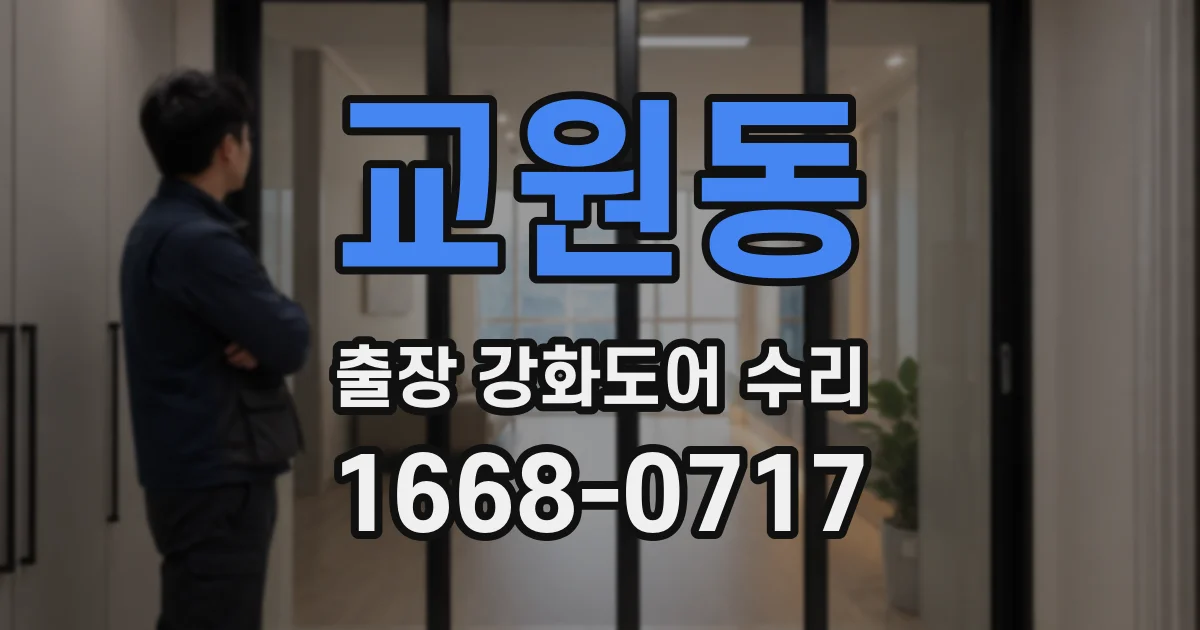 교원동 출장 강화도어 수리