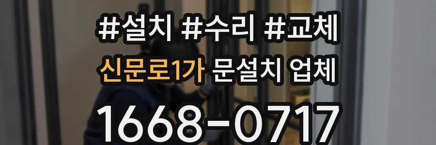 신문로1가 문설치 업체