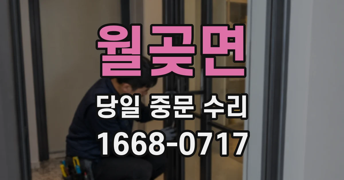 월곶면 당일 중문 수리