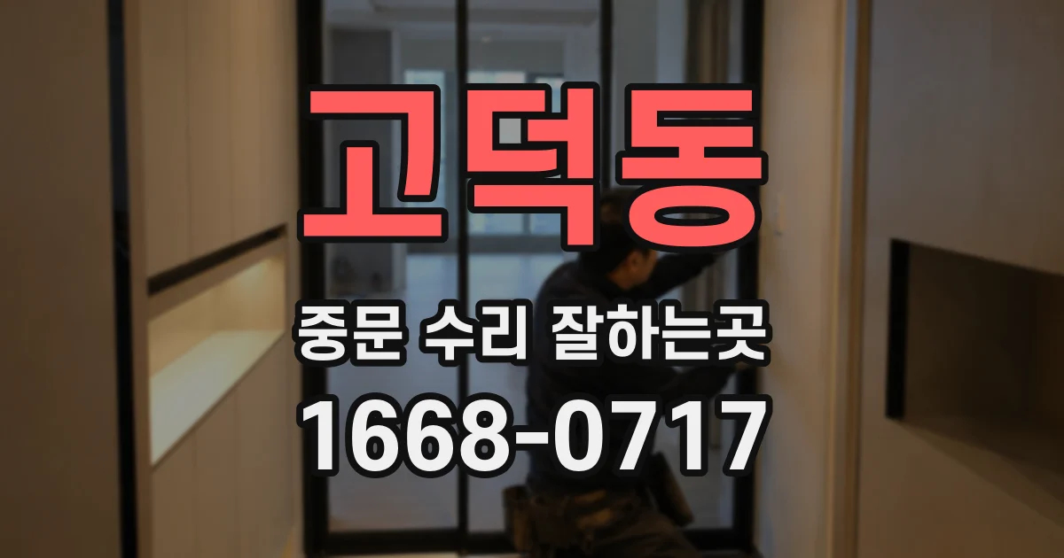 고덕동 중문 수리 잘하는곳