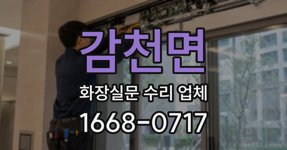 감천면 화장실문 수리 업체