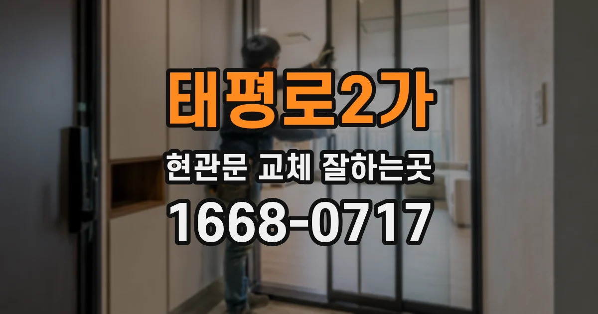 태평로2가 현관문 교체 잘하는곳