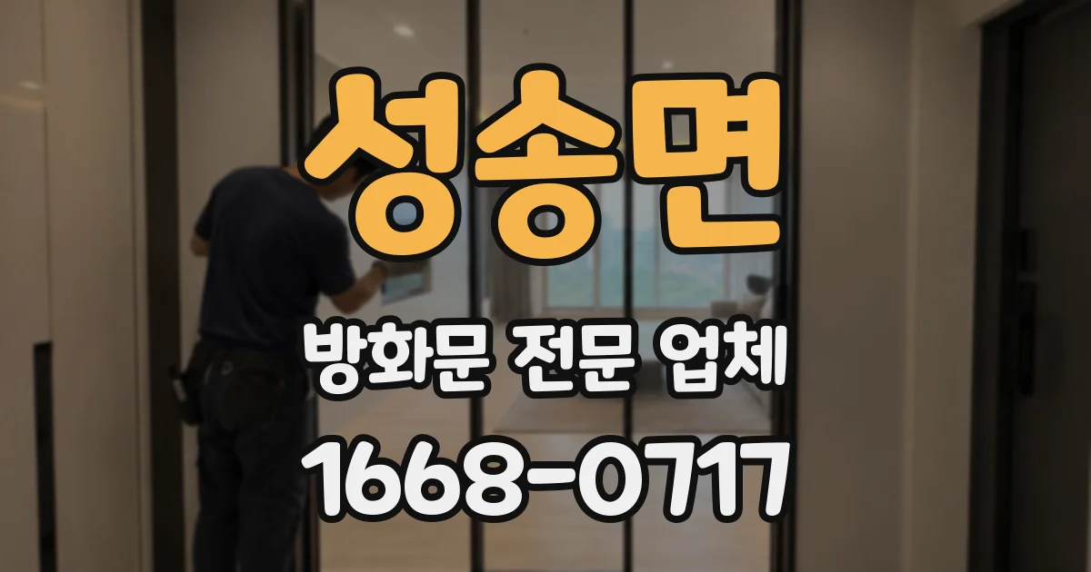성송면 방화문 전문 업체
