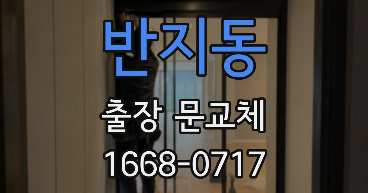 반지동 출장 문교체