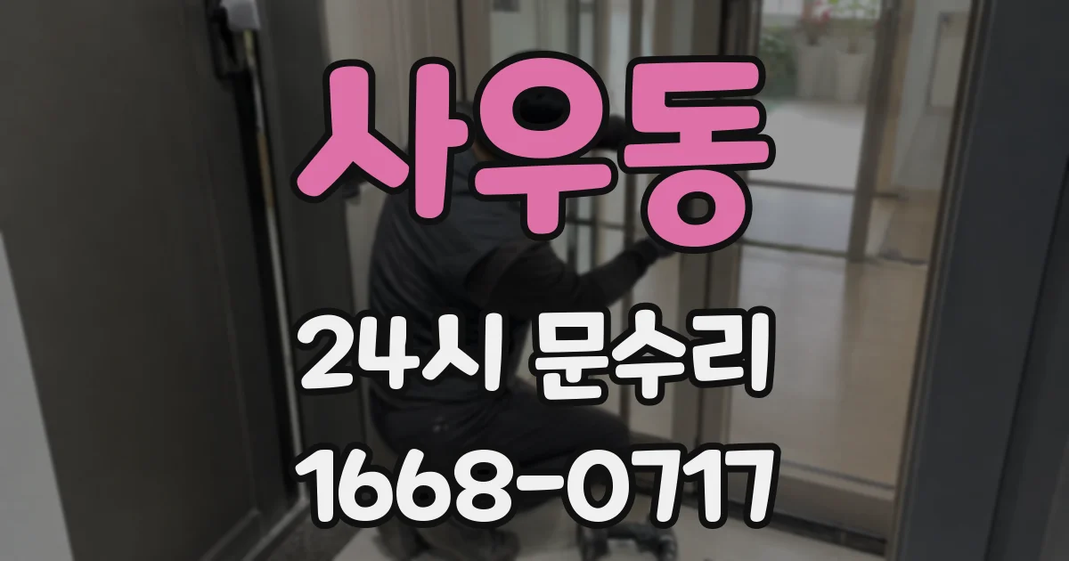 사우동 24시 문수리