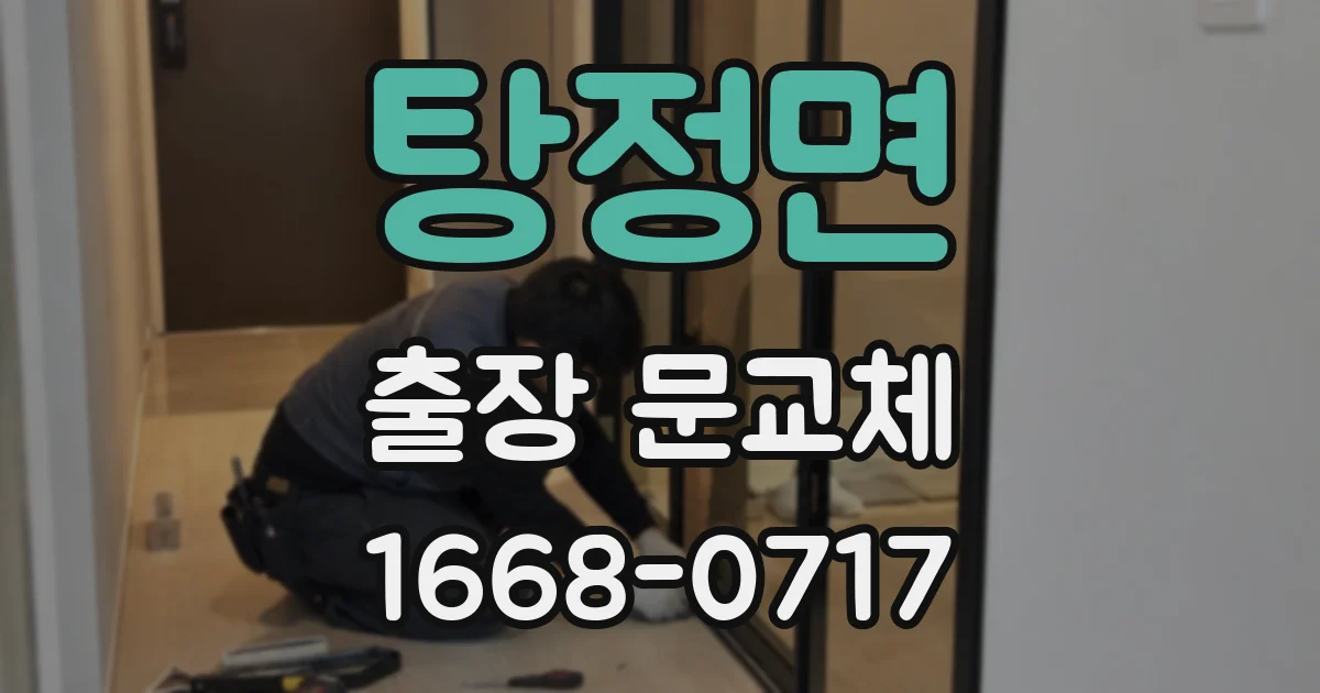 탕정면 출장 문교체
