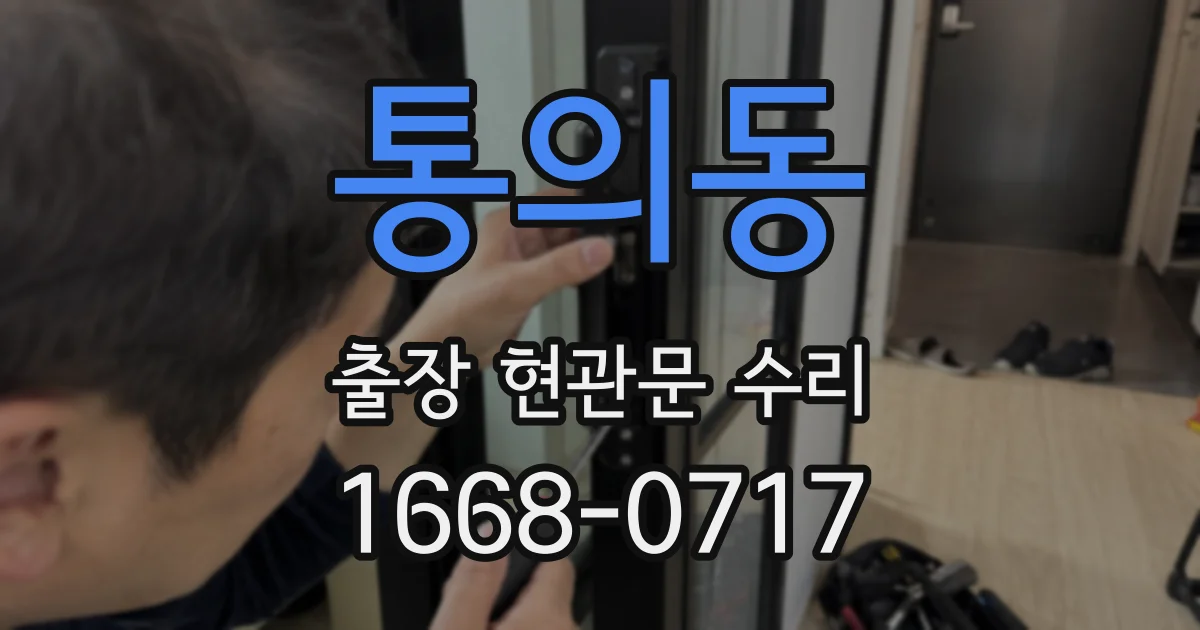 통의동 출장 현관문 수리