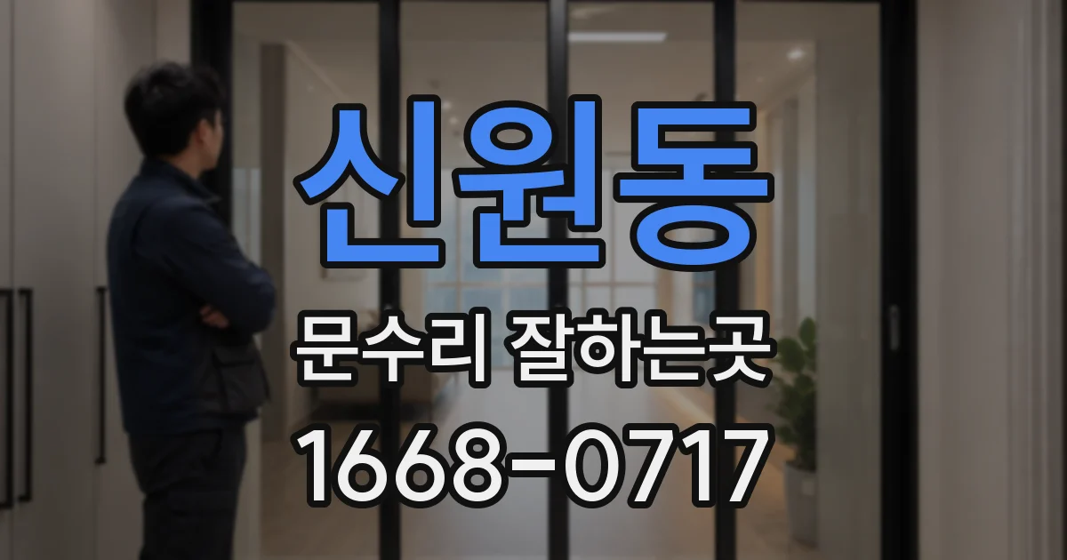 신원동 문수리 잘하는곳