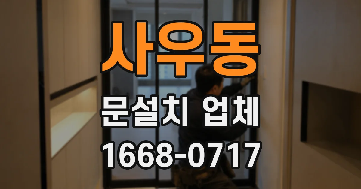 사우동 문설치 업체