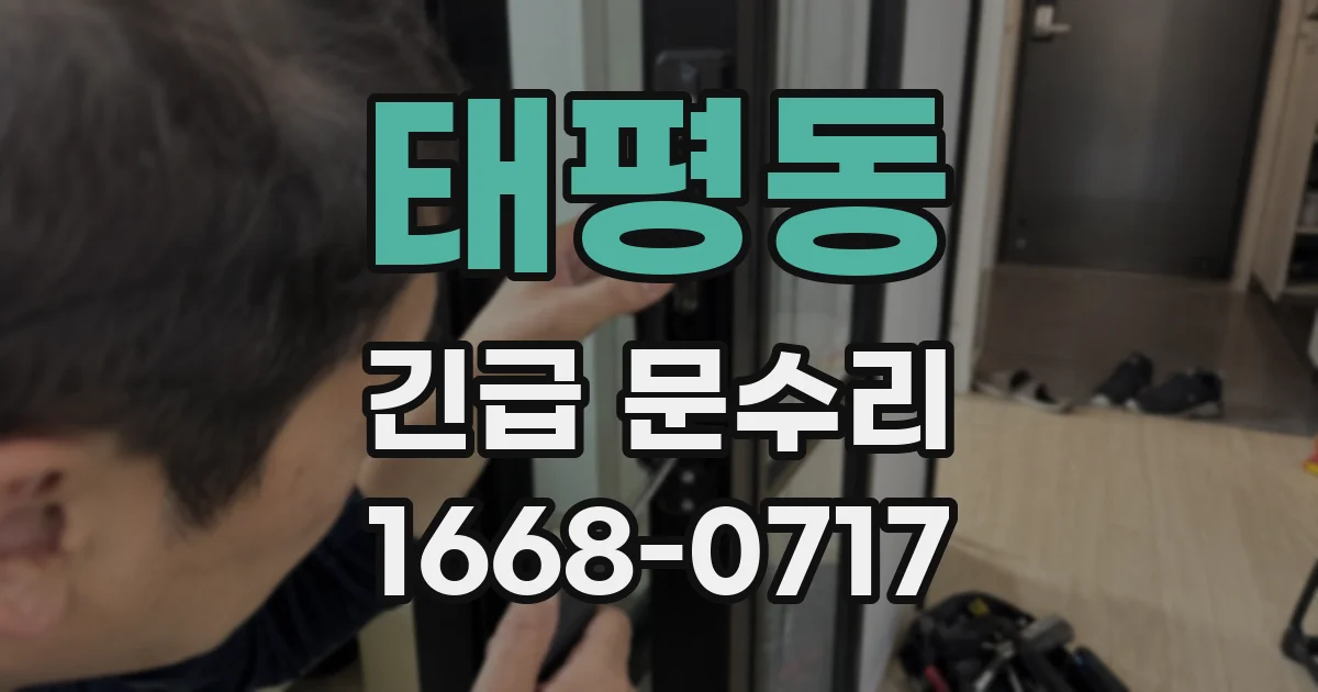 태평동 긴급 문수리