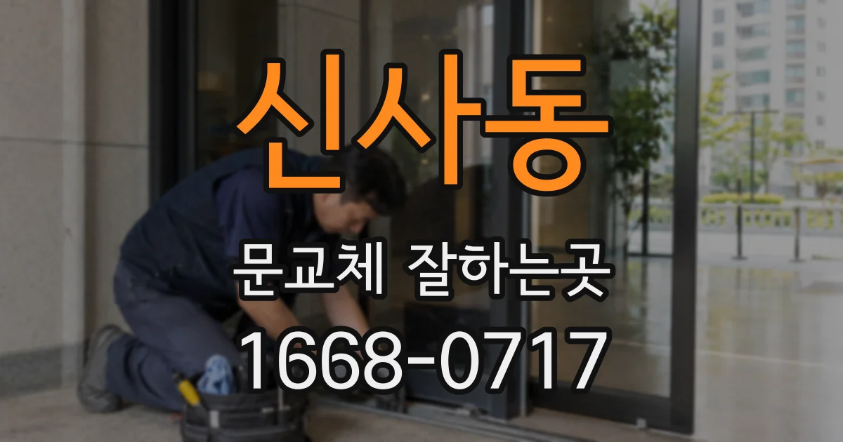 신사동 문교체 잘하는곳