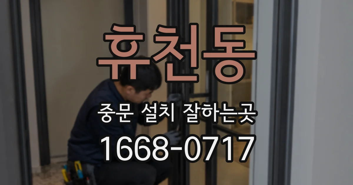 휴천동 중문 설치 잘하는곳