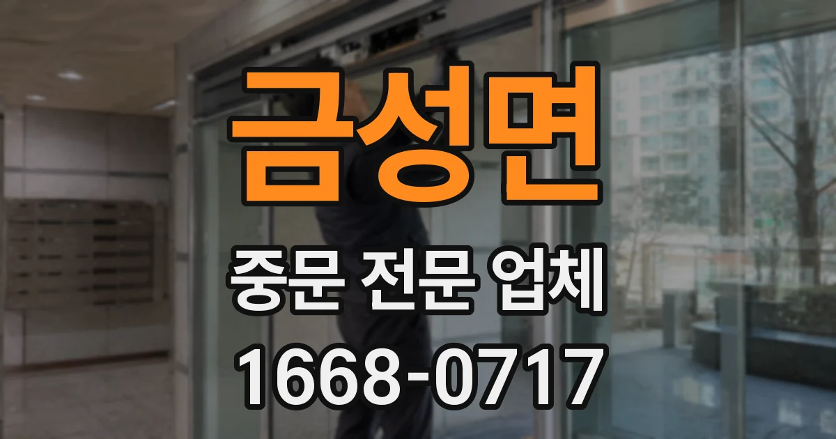 금성면 중문 전문 업체