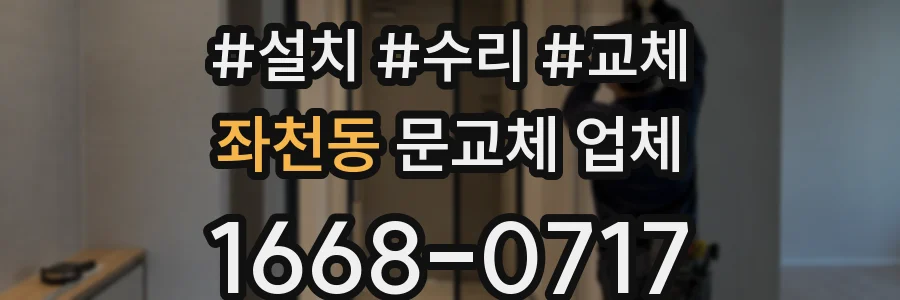 좌천동 문교체 업체