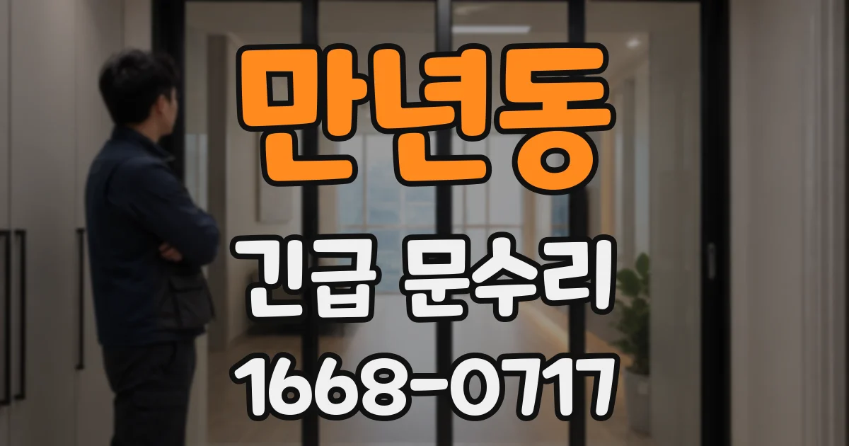 만년동 긴급 문수리
