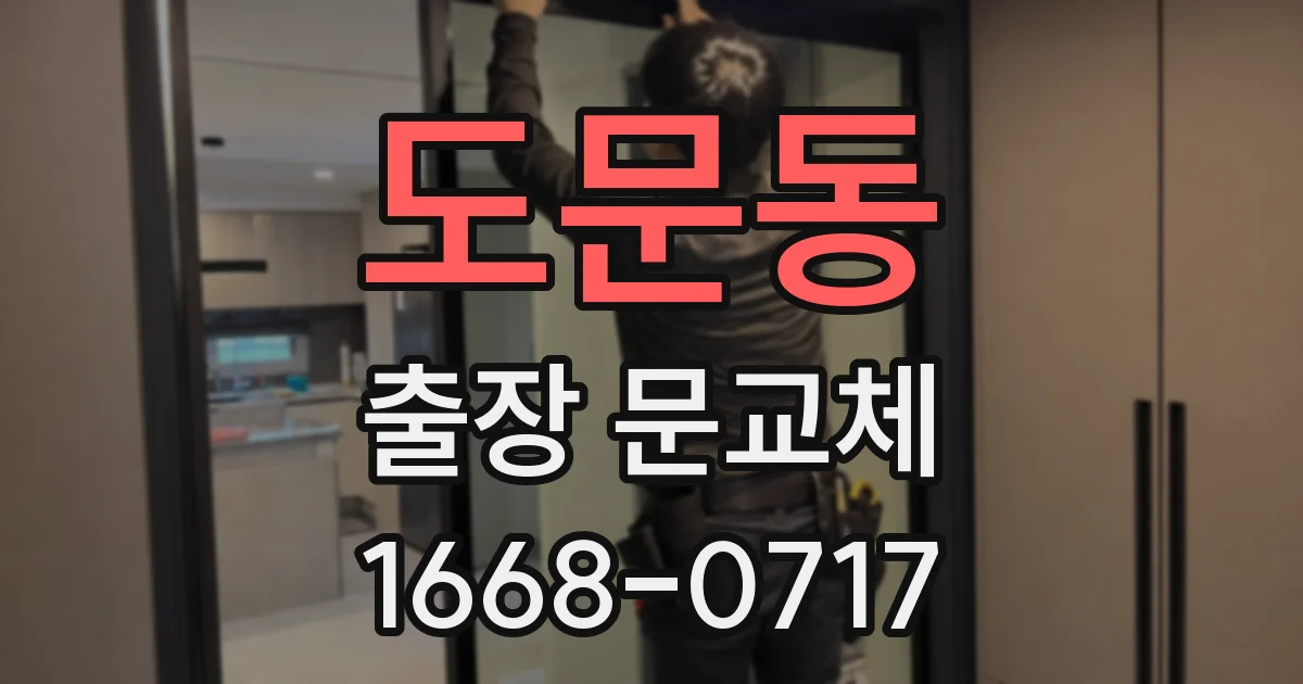 도문동 출장 문교체