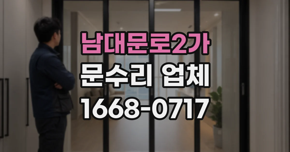 남대문로2가 문수리 업체