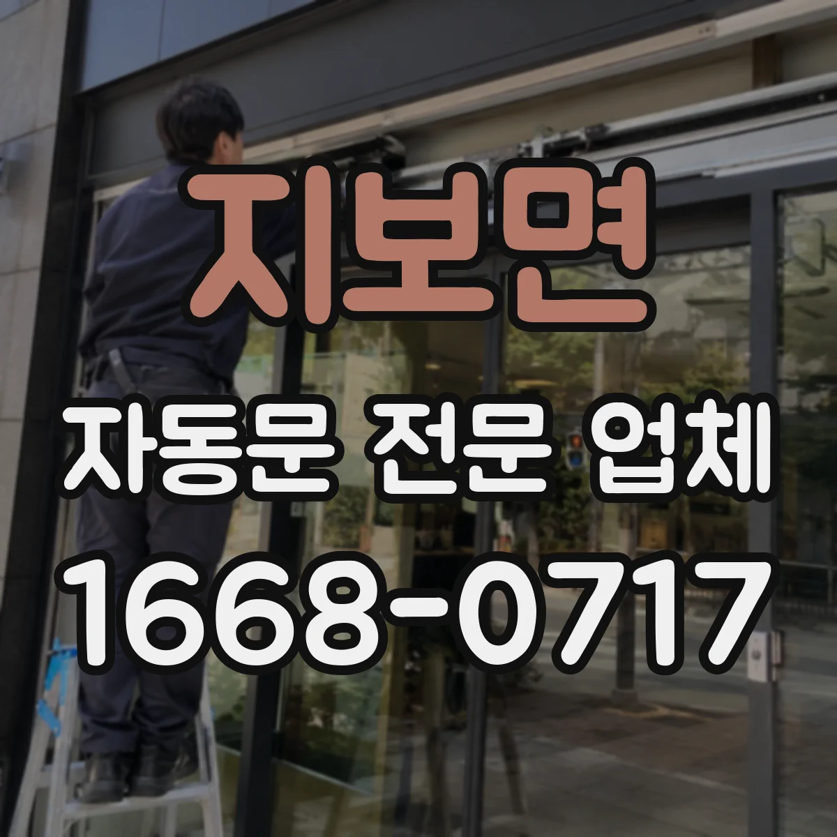 지보면 자동문 전문 업체