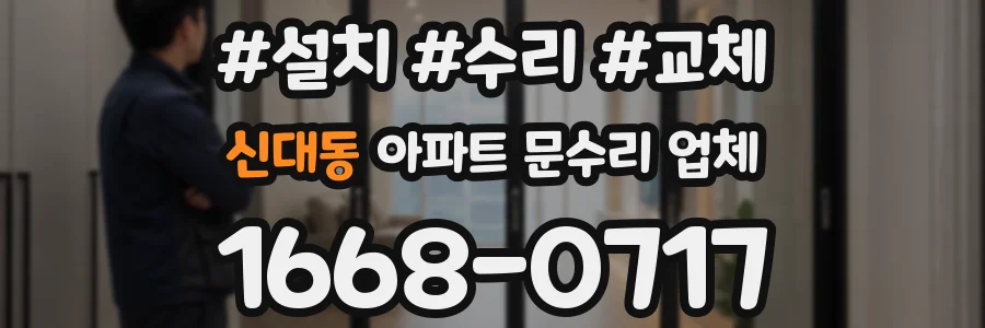 신대동 아파트 문수리 업체