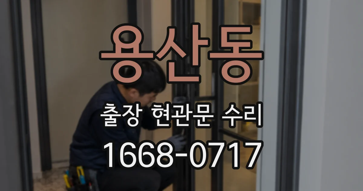 용산동 출장 현관문 수리