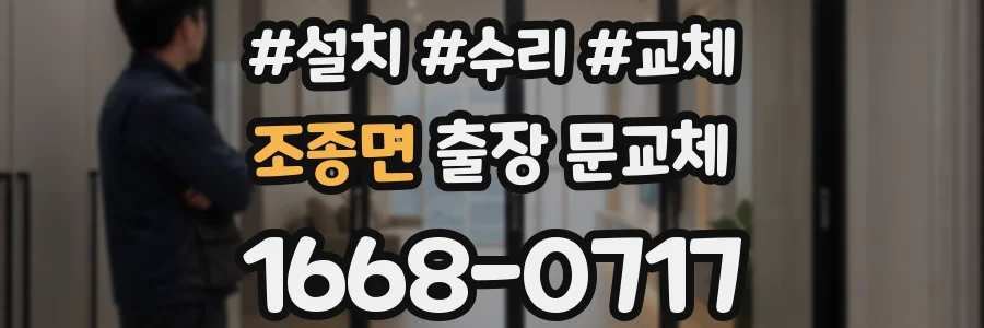 조종면 출장 문교체