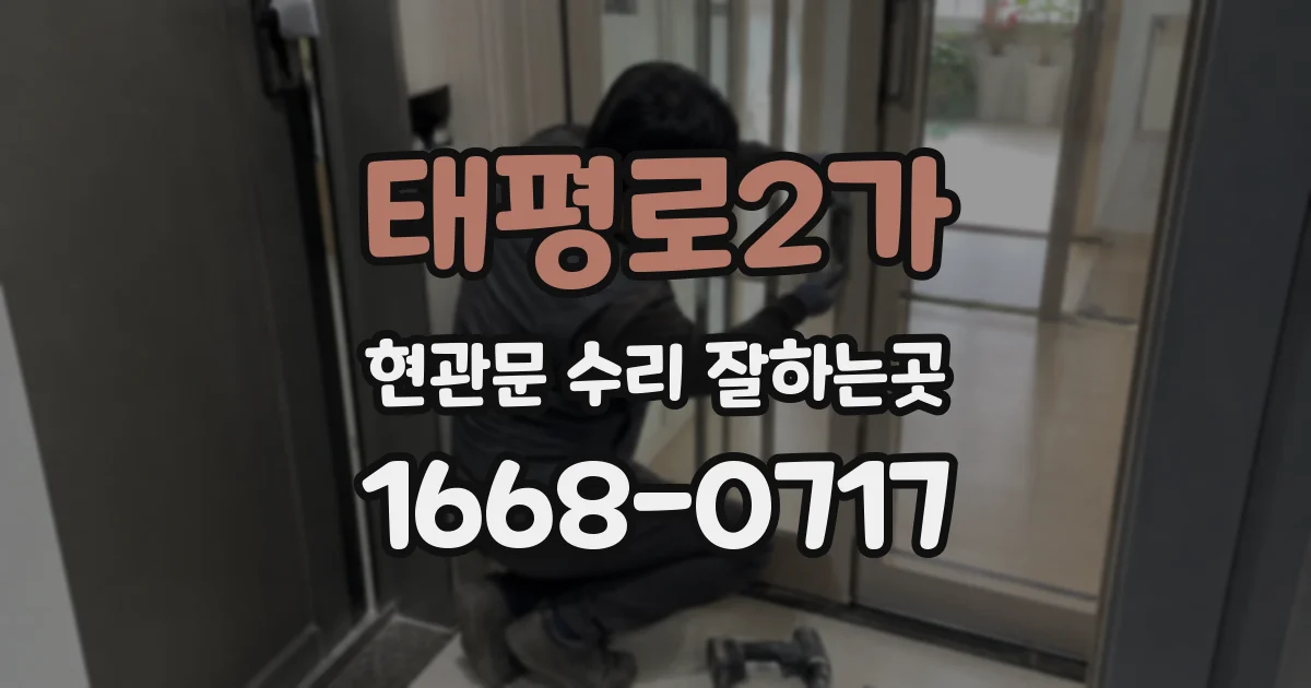 태평로2가 현관문 수리 잘하는곳