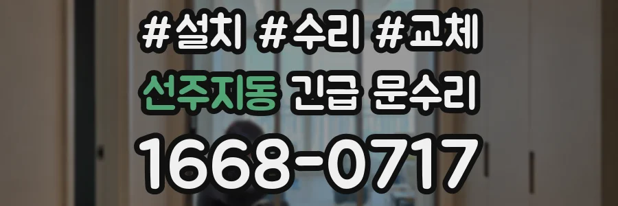 선주지동 긴급 문수리