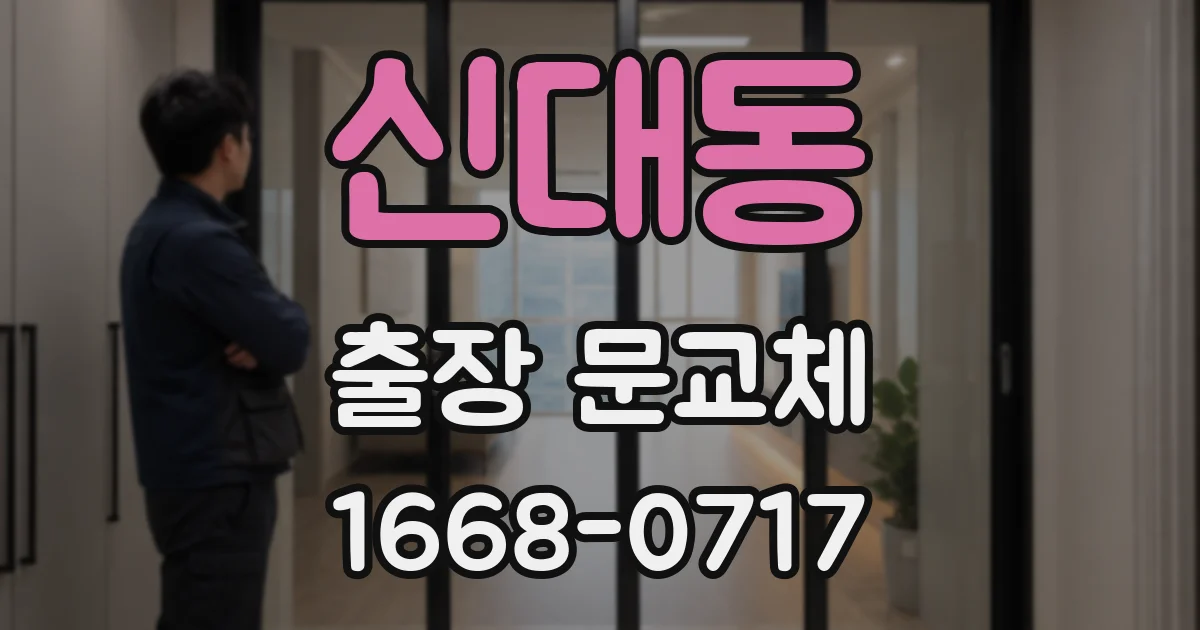 신대동 출장 문교체