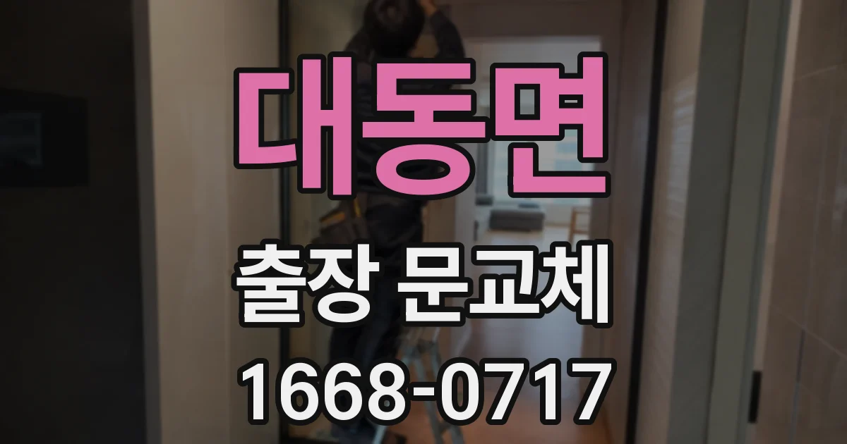 대동면 출장 문교체