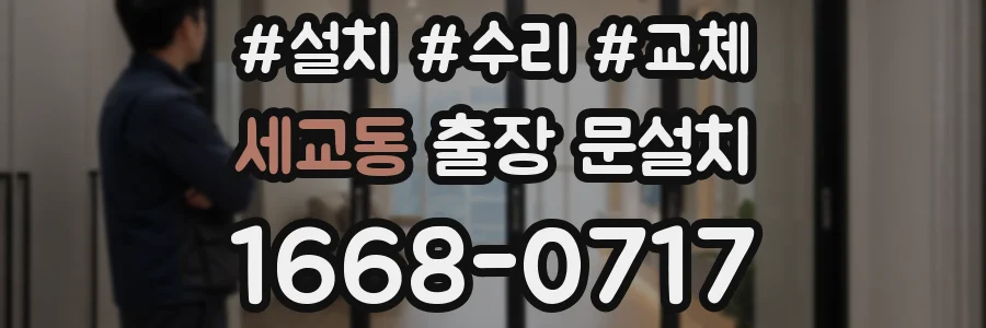 세교동 출장 문설치