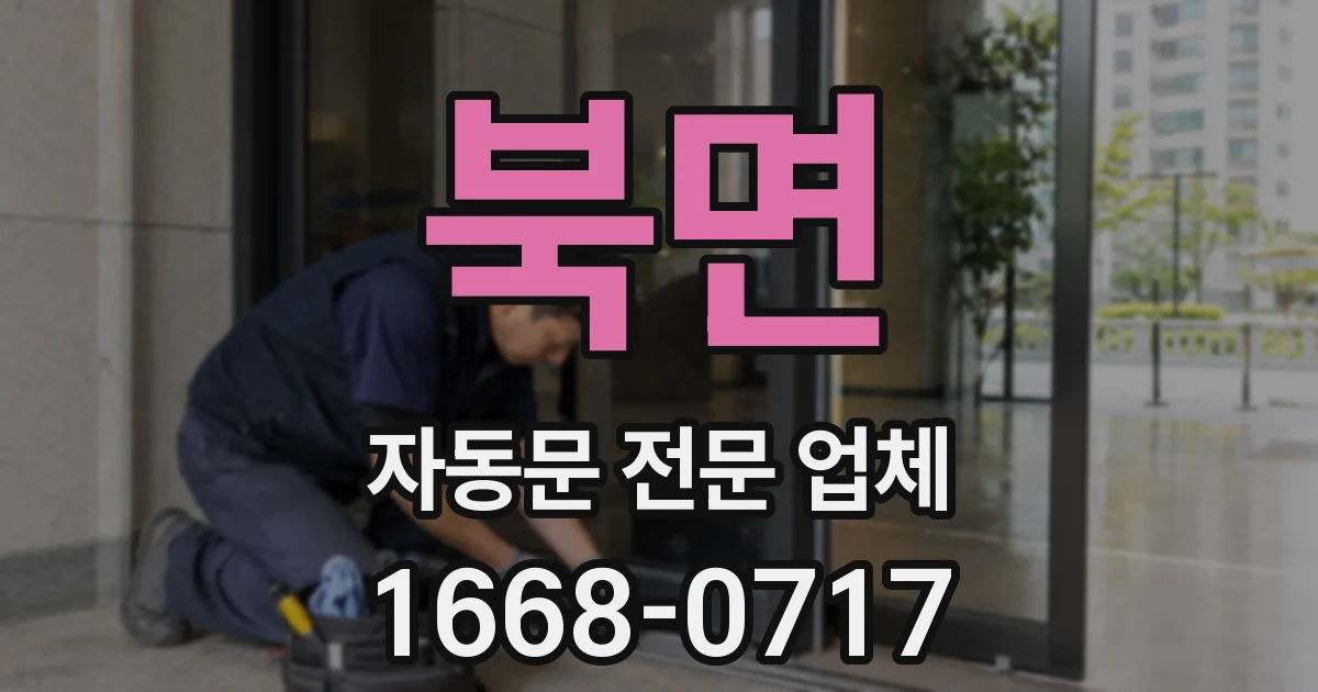 북면 자동문 전문 업체
