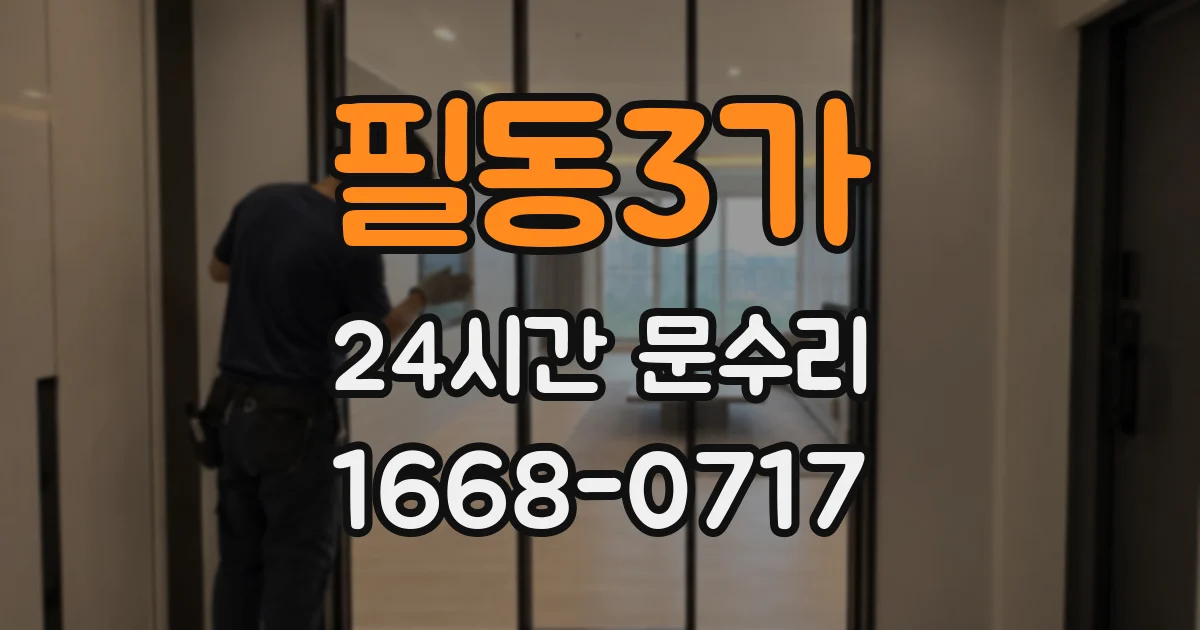 필동3가 24시간 문수리