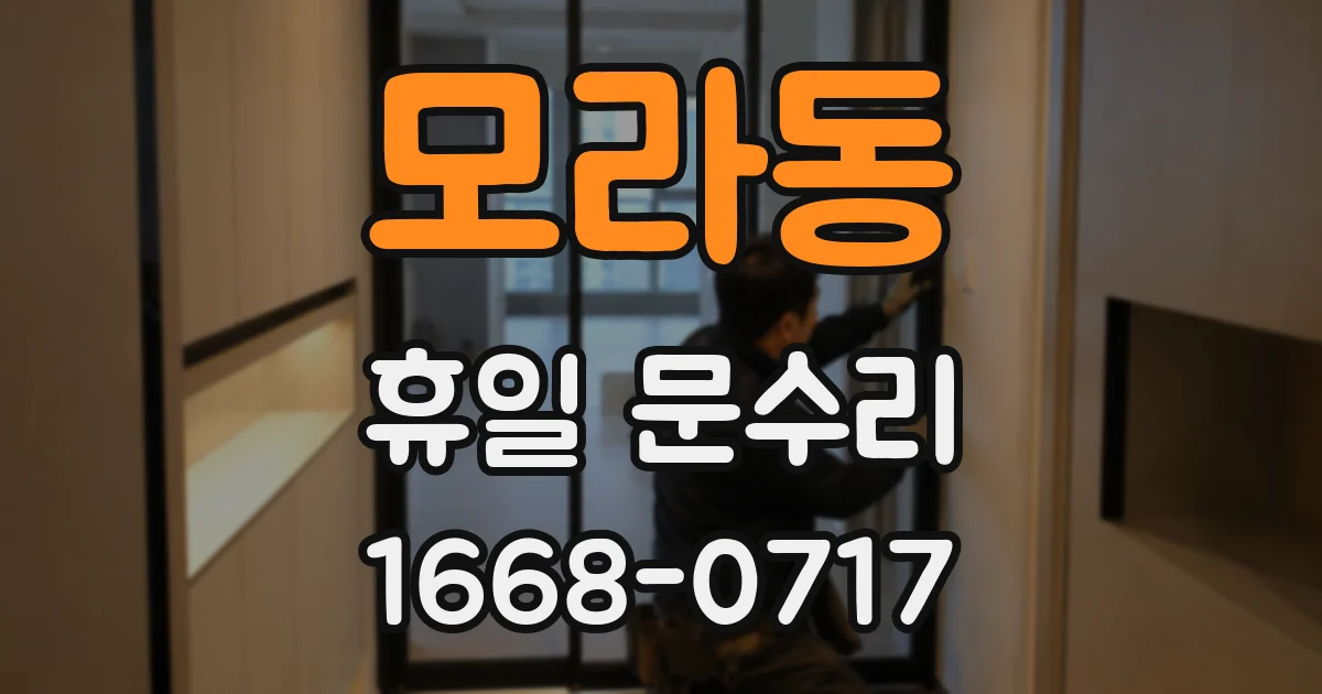 모라동 휴일 문수리