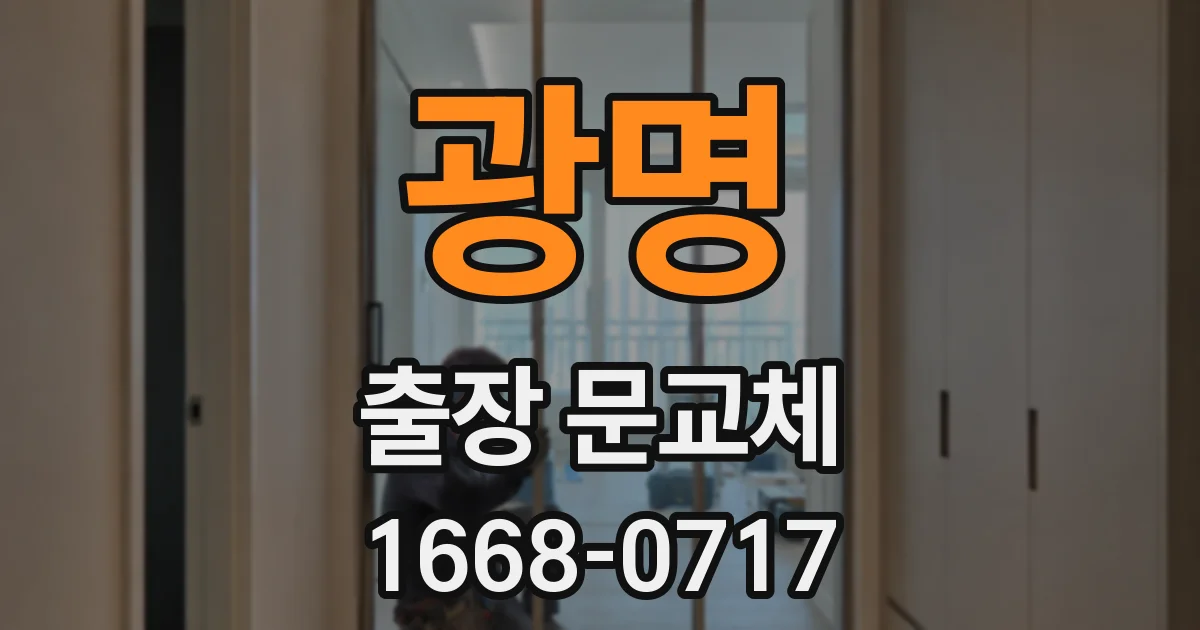 광명 출장 문교체