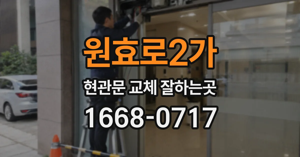 원효로2가 현관문 교체 잘하는곳