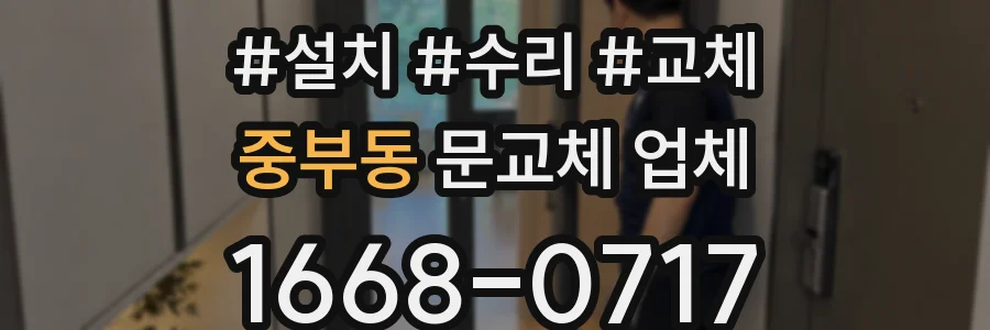 중부동 문교체 업체
