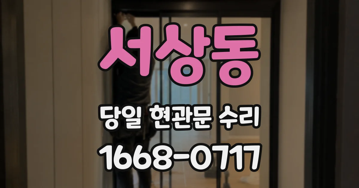 서상동 당일 현관문 수리