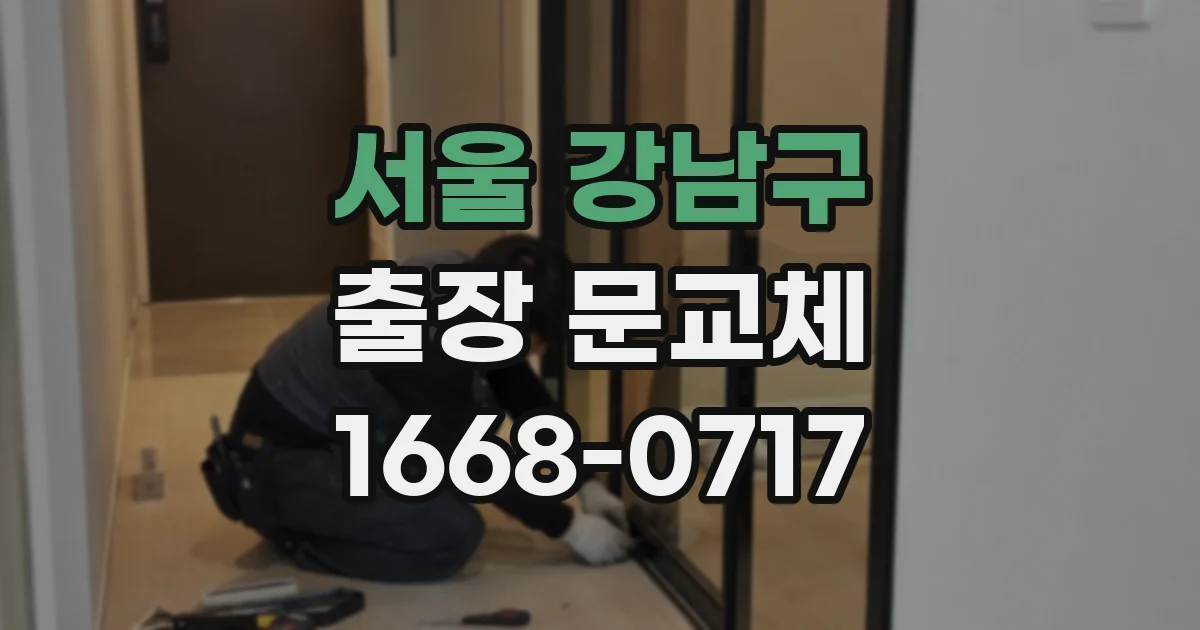 서울 강남구 출장 문교체