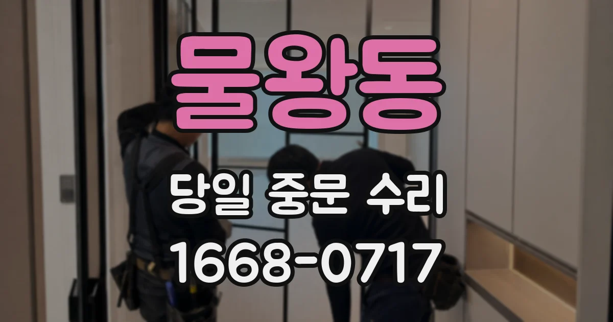 물왕동 당일 중문 수리