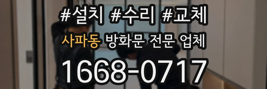 사파동 방화문 전문 업체
