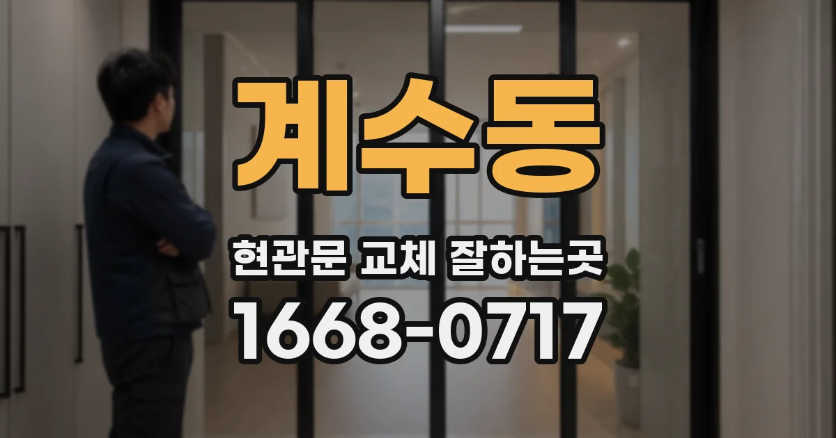 계수동 현관문 교체 잘하는곳