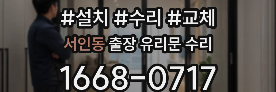 서인동 출장 유리문 수리