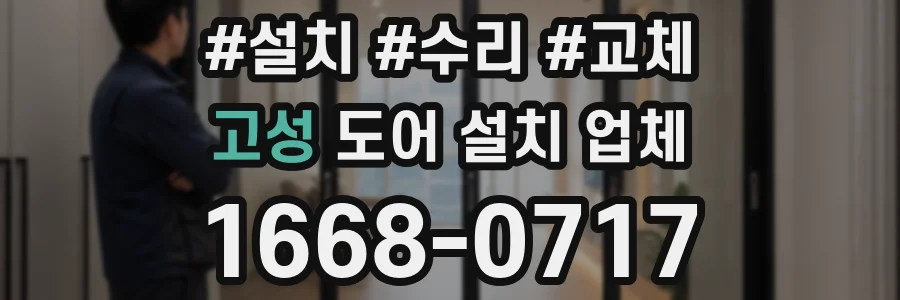 고성 도어 설치 업체