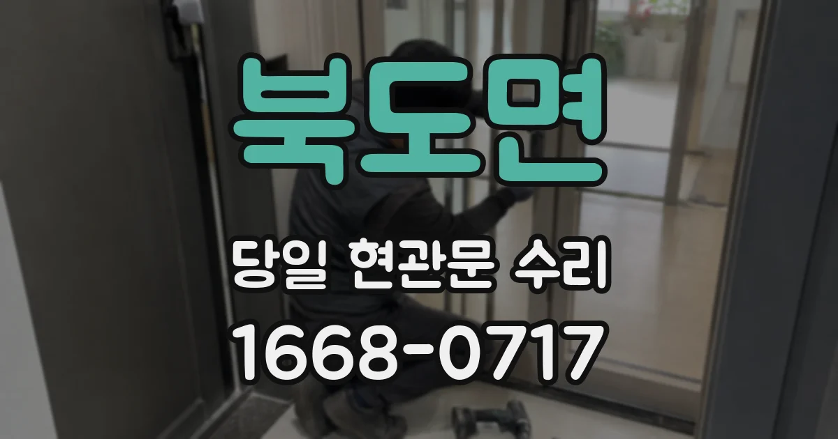 북도면 당일 현관문 수리