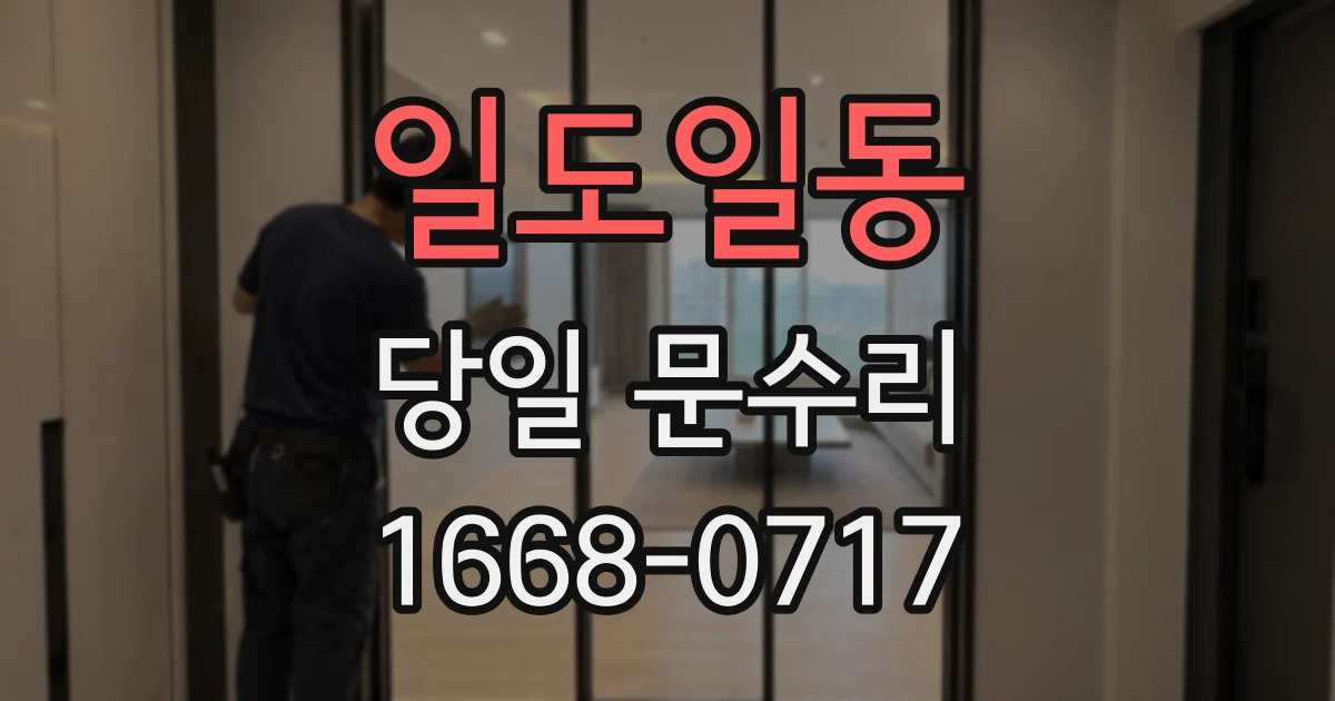 일도일동 당일 문수리