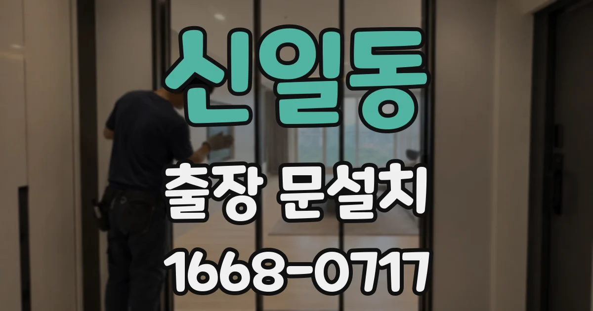 신일동 출장 문설치
