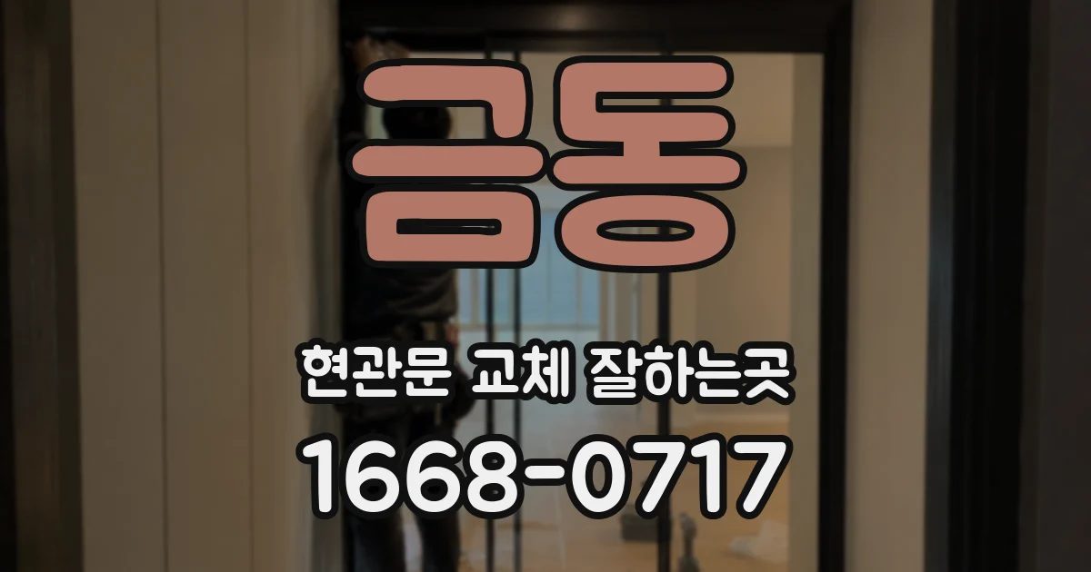 금동 현관문 교체 잘하는곳