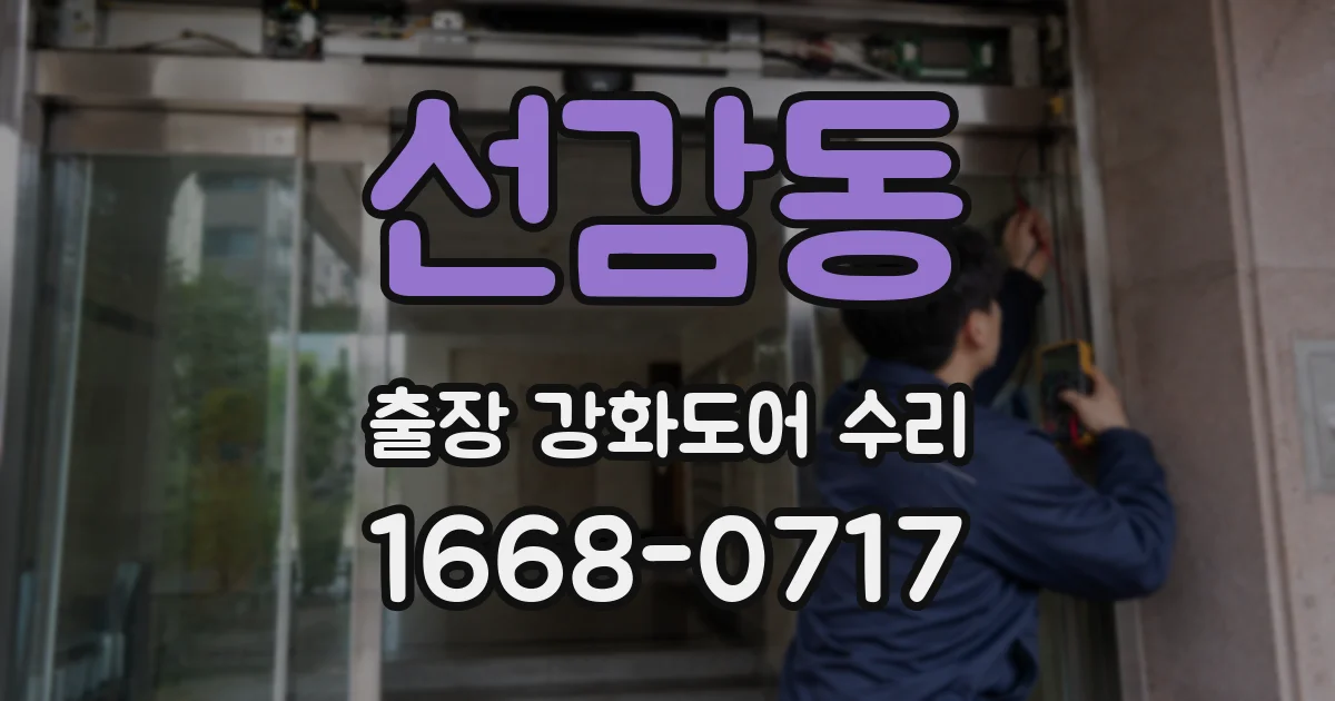 선감동 출장 강화도어 수리