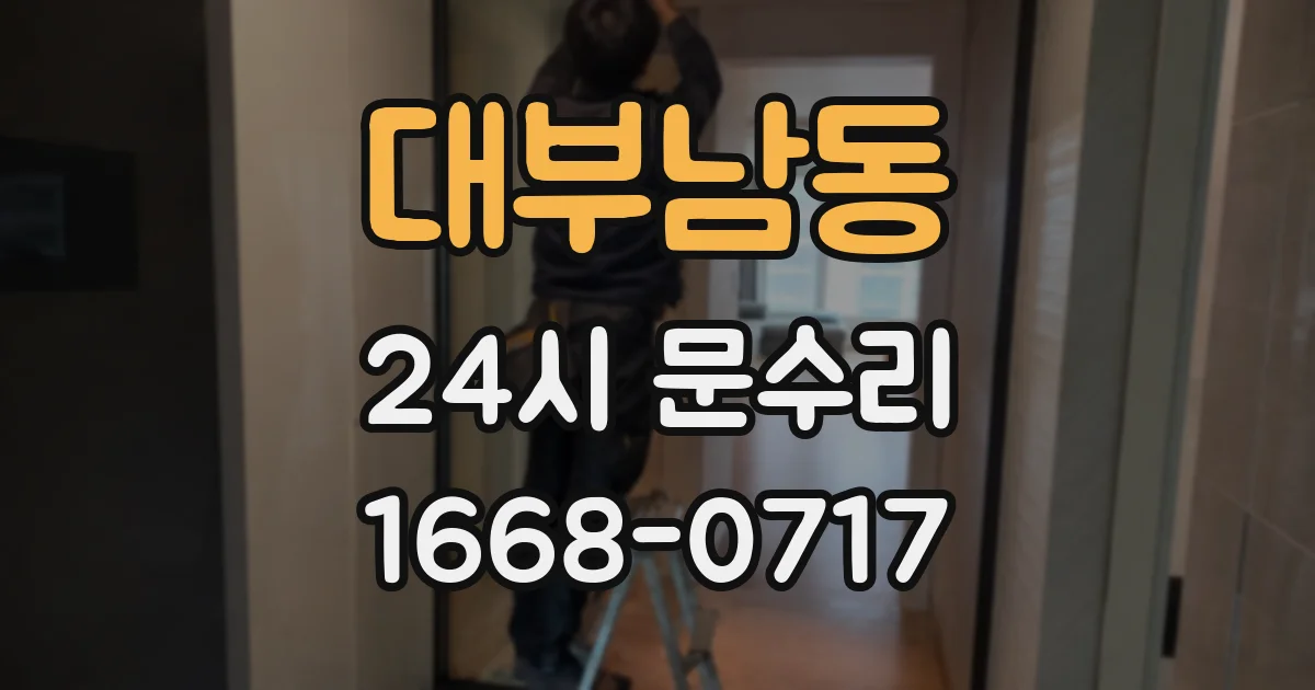 대부남동 24시 문수리
