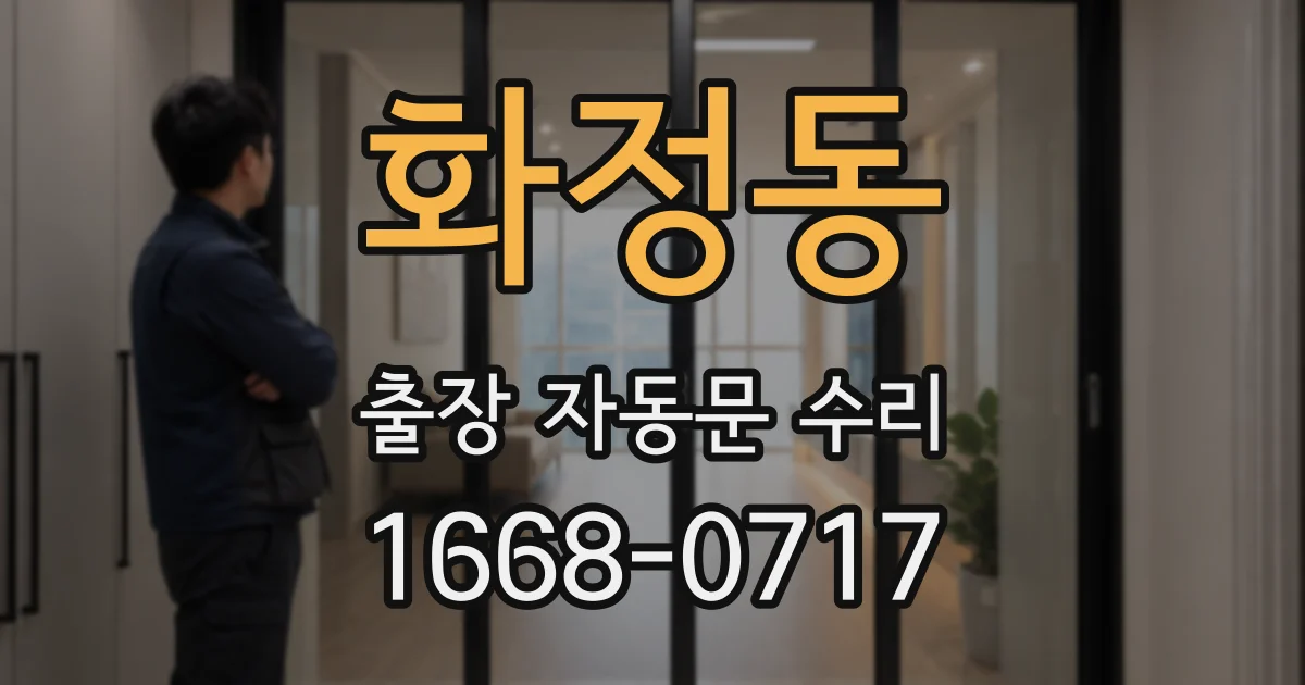 화정동 출장 자동문 수리
